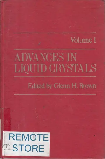 Cover of Advances in Liquid Crystals