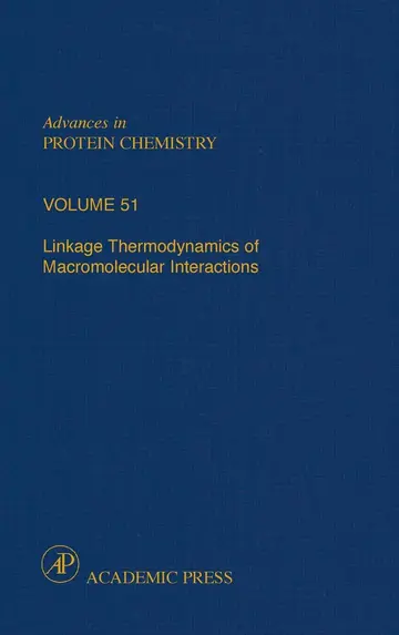 Cover of Linkage Thermodynamics of Macromolecular Interactions