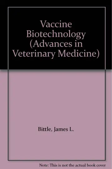 Cover of Vaccine Biotechnology (v. 33)