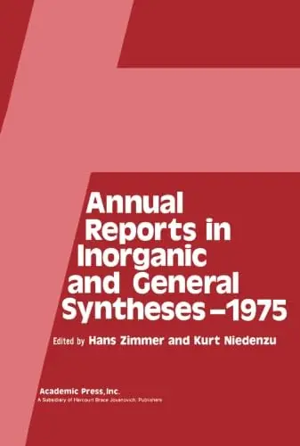Cover of Annual Reports in Inorganic and General Syntheses 1975