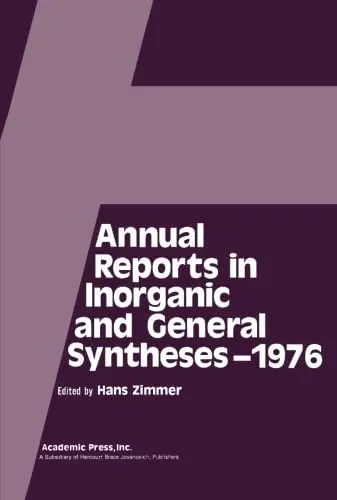 Cover of Annual Reports in Inorganic and General Syntheses 1976