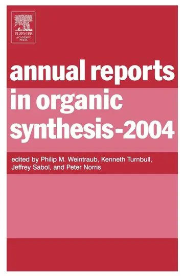 Cover of Annual Reports in Organic Synthesis