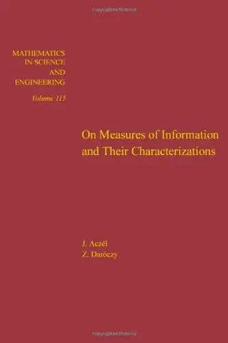 Cover of On Measures of Information and Their Characterizations