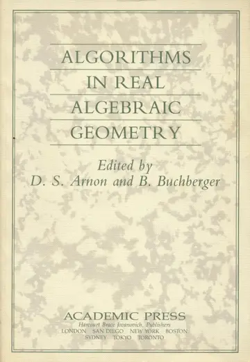 Cover of Algorithms in Real Algebraic Geometry