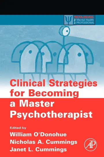 Cover of Clinical Strategies for Becoming a Master Psychotherapist