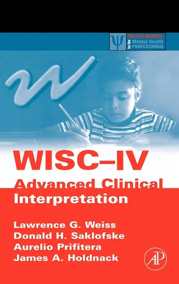Cover of WISC-IV Advanced Clinical Interpretation