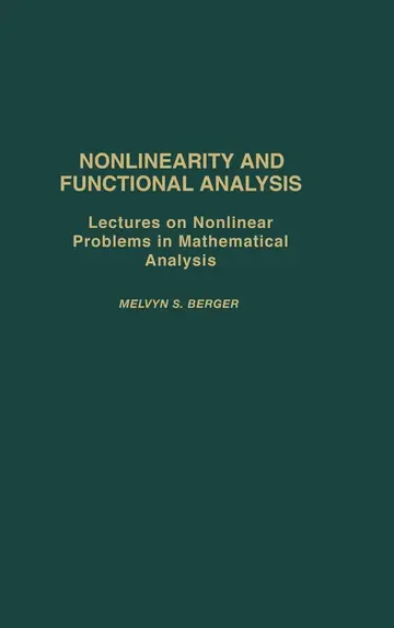 Cover of Nonlinearity and Functional Analysis
