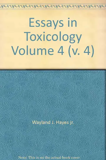 Cover of Essays in Toxicology