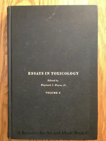 Cover of Essays in Toxicology