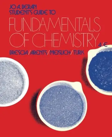 Cover of Student's Guide to Fundamentals of Chemistry