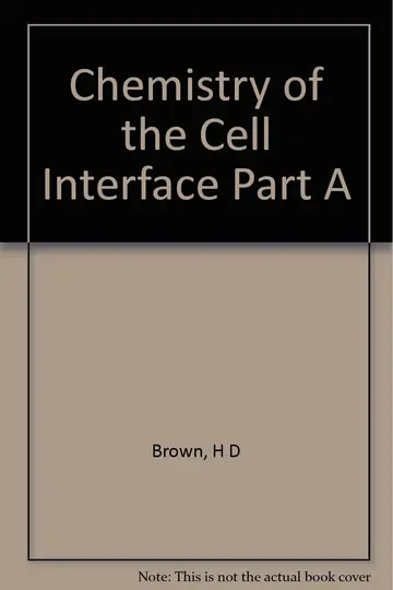 Cover of Chemistry of the Cell Interface