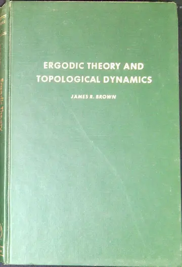 Cover of Ergodic Theory and Topological Dynamics
