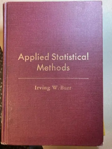 Cover of Applied Statistical Methods