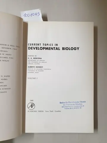 Cover of Current Topics in Developmental Biology