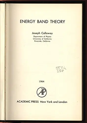 Cover of Energy Band Theory