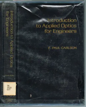 Cover of Introduction to Applied Optics for Engineers