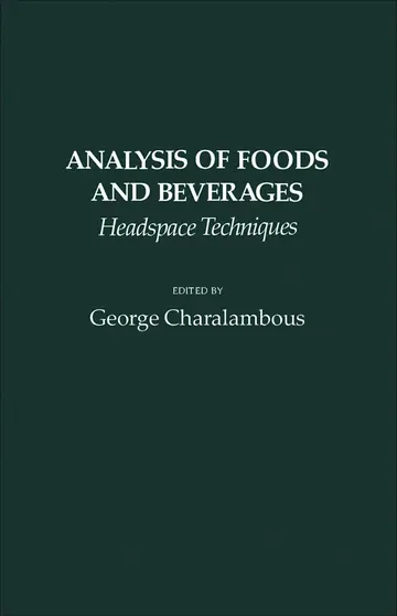 Cover of Analysis of Foods and Beverages