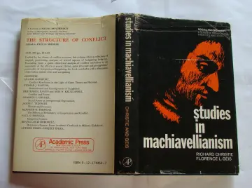 Cover of Studies in Machiavellianism