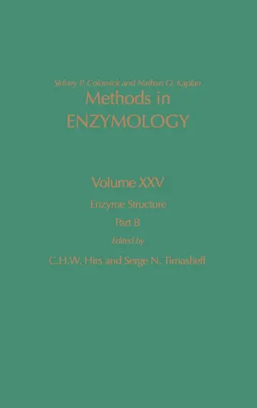 Cover of Enzyme Structure, Part B