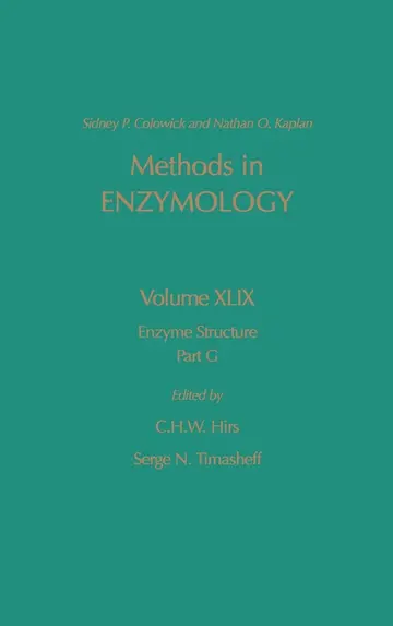 Cover of Enzyme Structure, Part G