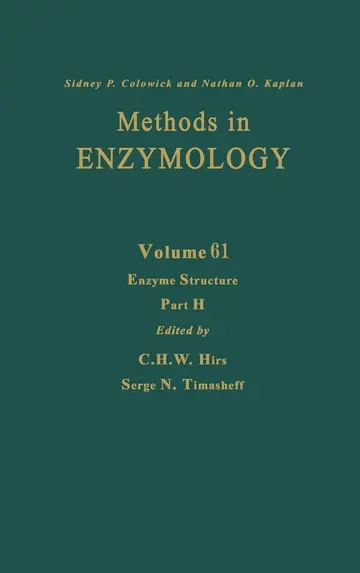 Cover of Enzyme Structure, Part H