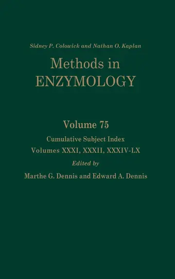 Cover of Cumulative Subject Index, Volumes 31, 32 and 34-60