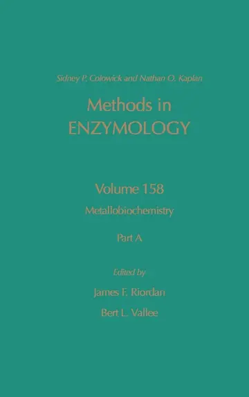 Cover of Metallobiochemistry, Part A