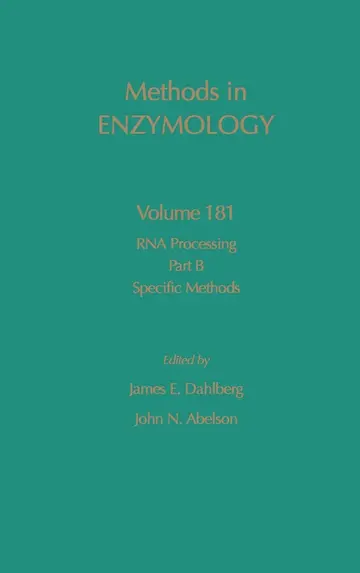 Cover of RNA Processing Part B