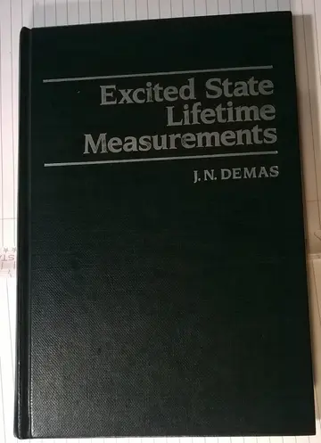 Cover of Excited State Lifetime Measurements