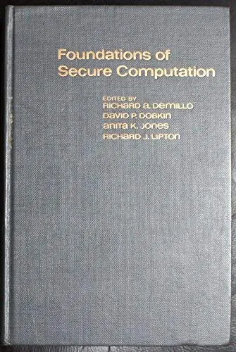 Cover of Foundations of Secure Computation