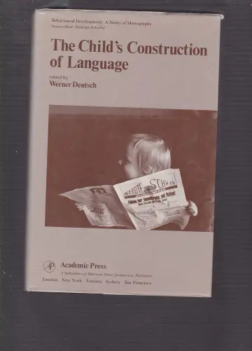 Cover of The Child's Construction of Language