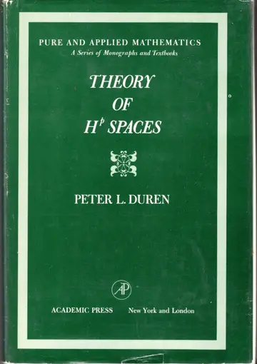 Cover of Theory of H. P. Spaces