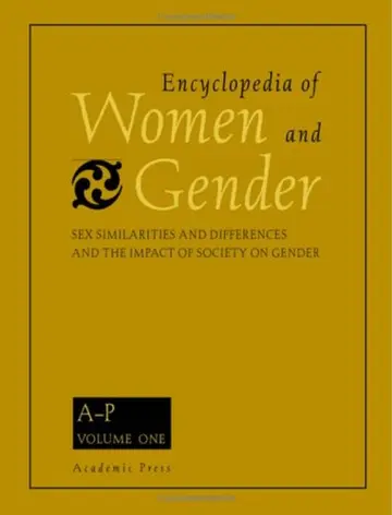 Cover of Encyclopedia of Women and Gender A-K