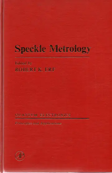 Cover of Speckle Metrology