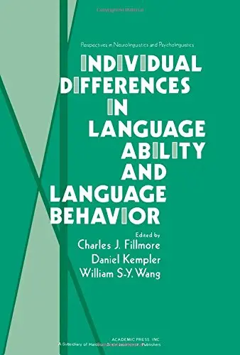 Cover of Individual Differences in Language Abilities and Language Behaviour