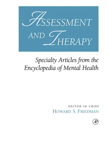 Cover of Assessment and Therapy