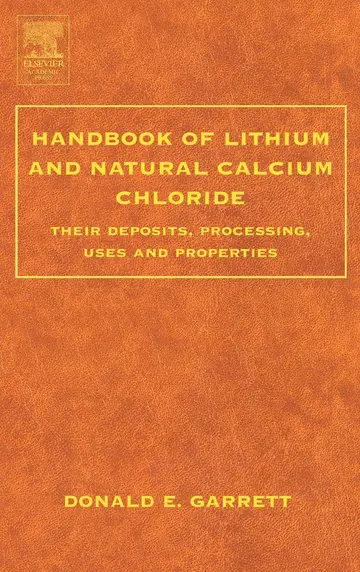 Cover of Handbook of Lithium and Natural Calcium Chloride