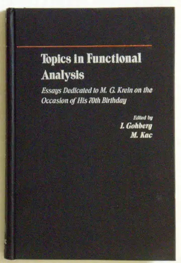 Cover of Topics in Functional Analysis