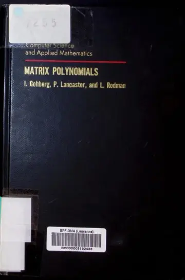 Cover of Matrix Polynomials