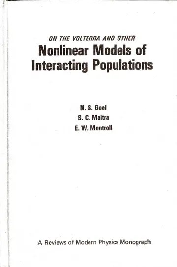 Cover of On the Volterra and Other Nonlinear Models of Interacting Populations
