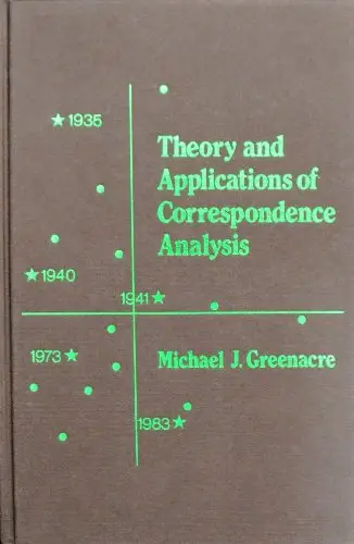 Cover of Theory and Applications of Correspondence Analysis