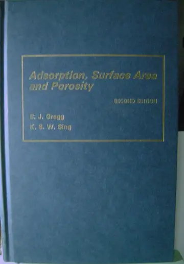 Cover of Adsorption, Surface Area and Porosity