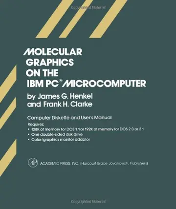 Cover of Molecular Graphics on the I. B. M. Personal Computer Microcomputer