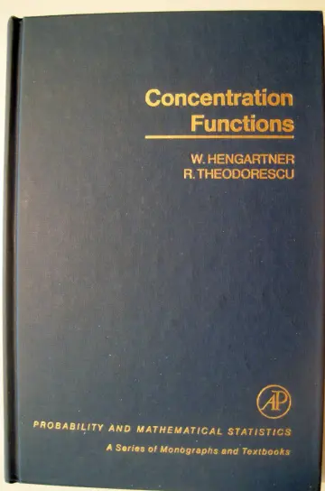 Cover of Concentration Functions