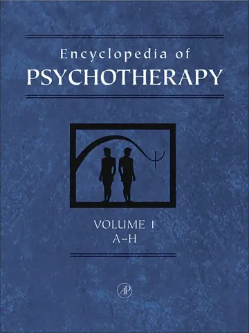 Cover of Encyclopedia of Psychotherapy