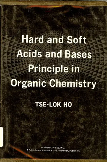 Cover of Hard and Soft Acids and Bases Principle in Organic Chemistry