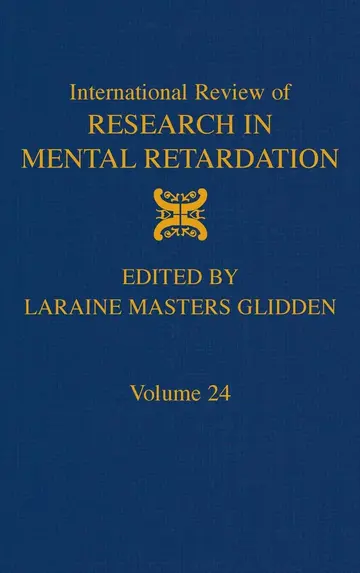 Cover of International Review of Research in Mental Retardation