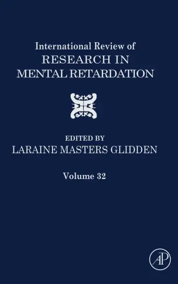 Cover of International Review of Research in Mental Retardation