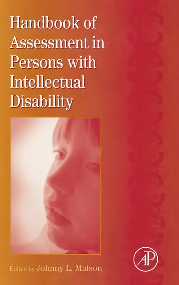 Cover of Handbook of Assessment in Persons with Intellectual Disability
