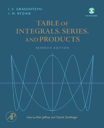Cover of Table of Integrals, Series, and Products